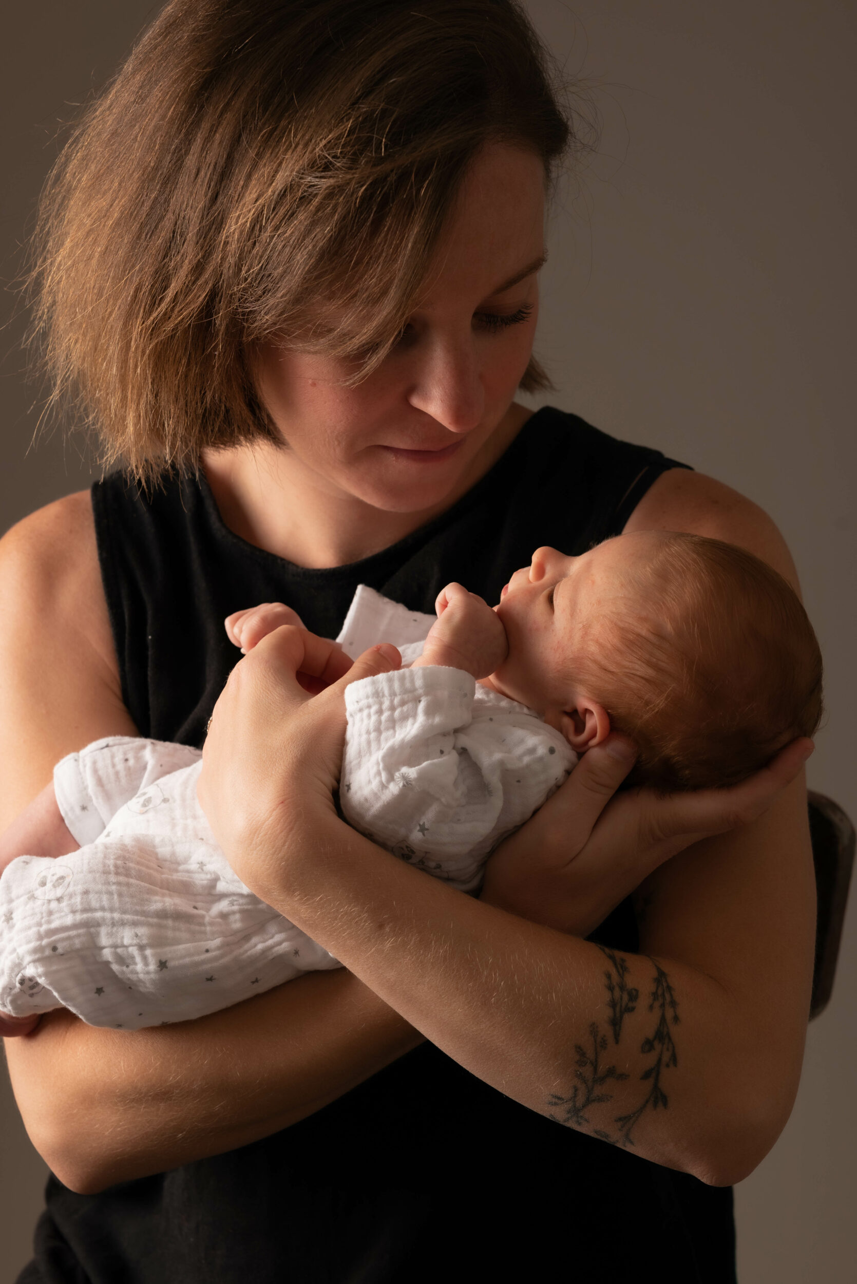 Séance photo avec bébé